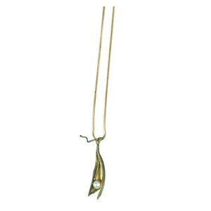Michael Michaud Single Pea Pod Necklace